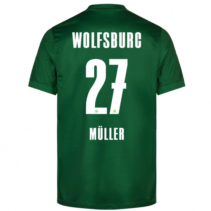 Danxen Homem Camisola Fabio Müller #27 Verde Branco Principal 2025/26 Camisa Brasil