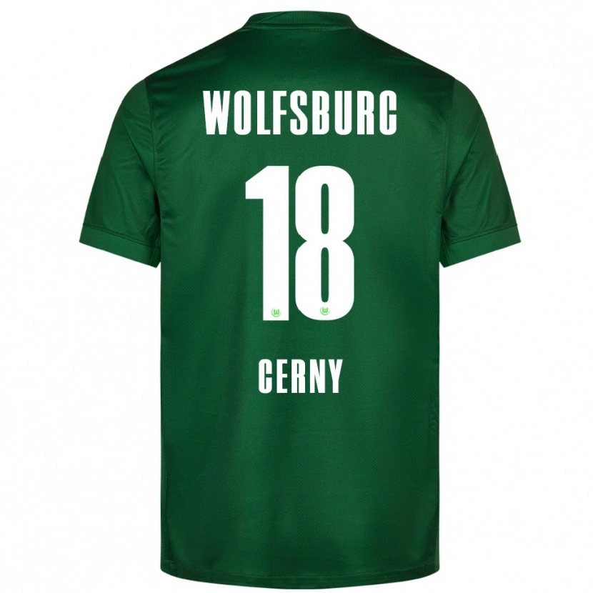 Danxen Homem Camisola Vaclav Cerny #18 Verde Branco Principal 2025/26 Camisa Brasil