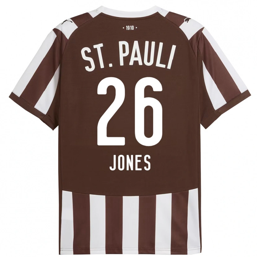 Danxen Homem Camisola Ricky-Jade Jones #26 Café Branco Principal 2025/26 Camisa Brasil