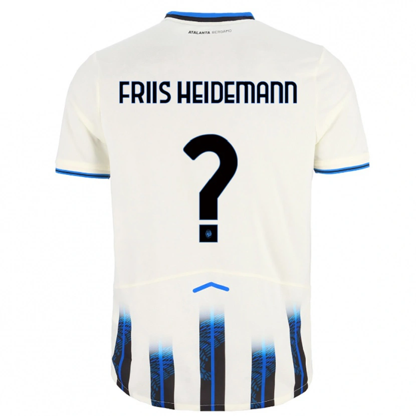 Danxen Homem Camisola Lukas Friis Heidemann #0 Branco Azul Alternativa 2025/26 Camisa Brasil