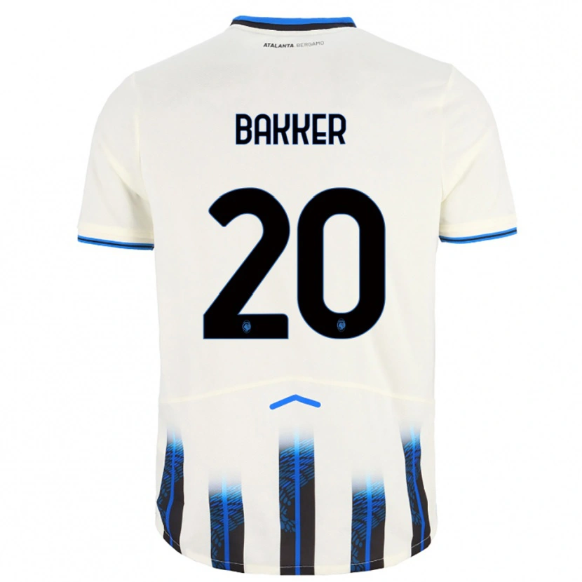Danxen Homem Camisola Mitchel Bakker #20 Branco Azul Alternativa 2025/26 Camisa Brasil