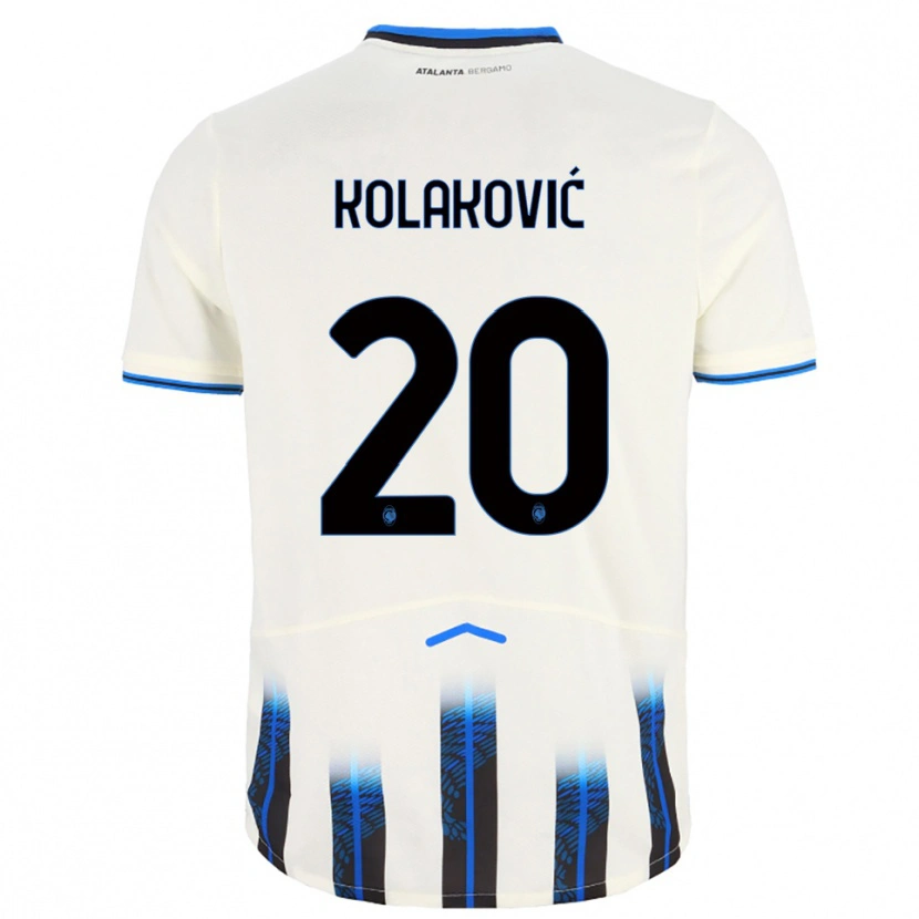 Danxen Homem Camisola Vinko Kolaković #20 Branco Azul Alternativa 2025/26 Camisa Brasil