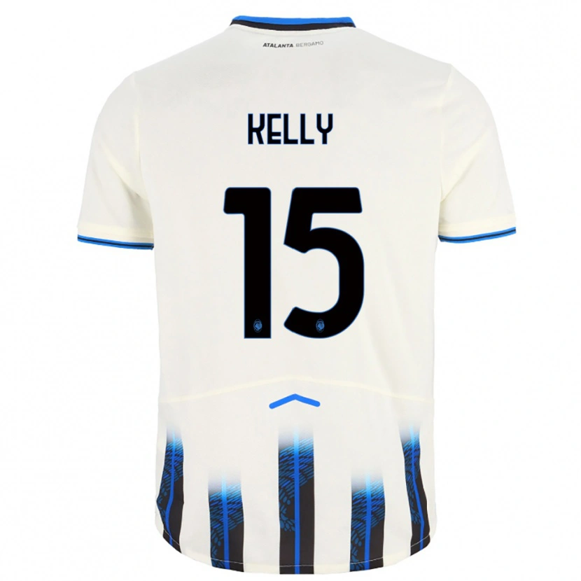 Danxen Homem Camisola Maegan Kelly #15 Branco Azul Alternativa 2025/26 Camisa Brasil