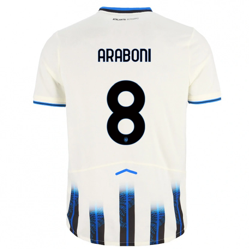 Danxen Homem Camisola Sebastiano Araboni #8 Branco Azul Alternativa 2025/26 Camisa Brasil