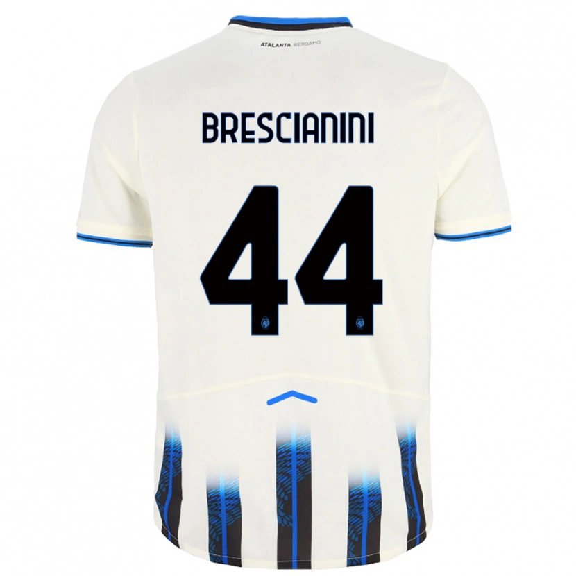 Danxen Homem Camisola Marco Brescianini #44 Branco Azul Alternativa 2025/26 Camisa Brasil