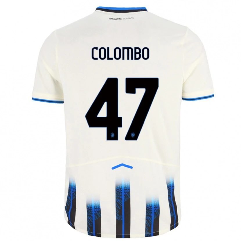 Danxen Homem Camisola Matteo Colombo #47 Branco Azul Alternativa 2025/26 Camisa Brasil