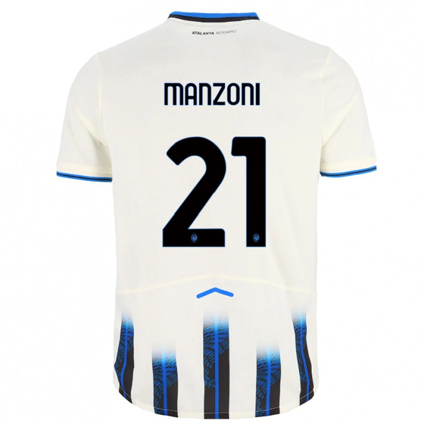 Danxen Homem Camisola Alberto Manzoni #21 Branco Azul Alternativa 2025/26 Camisa Brasil
