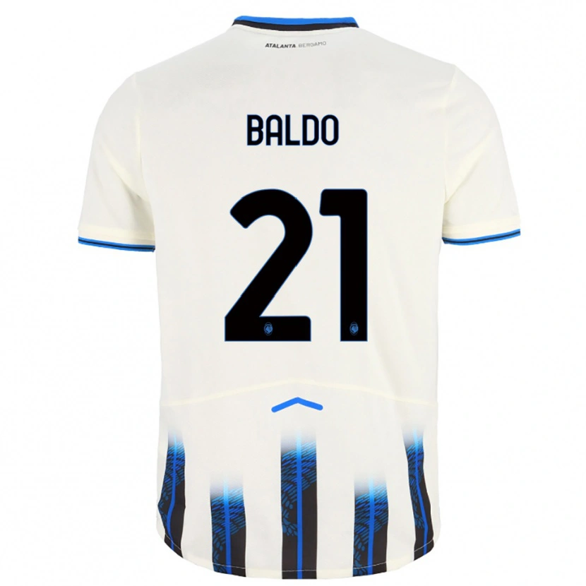 Danxen Homem Camisola Nicolò Baldo #21 Branco Azul Alternativa 2025/26 Camisa Brasil