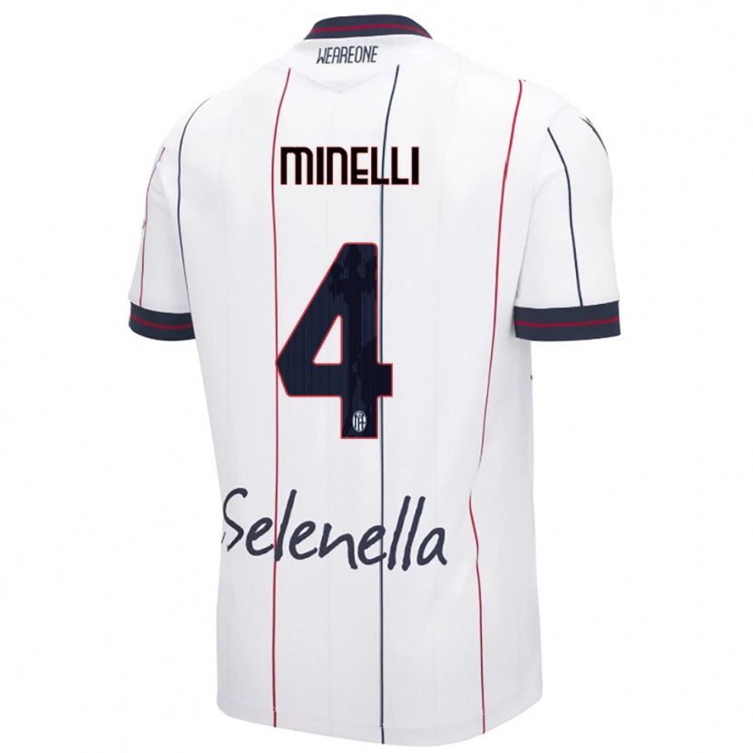 Danxen Homem Camisola Leo Minelli #4 Branco Azul Royal Alternativa 2025/26 Camisa Brasil