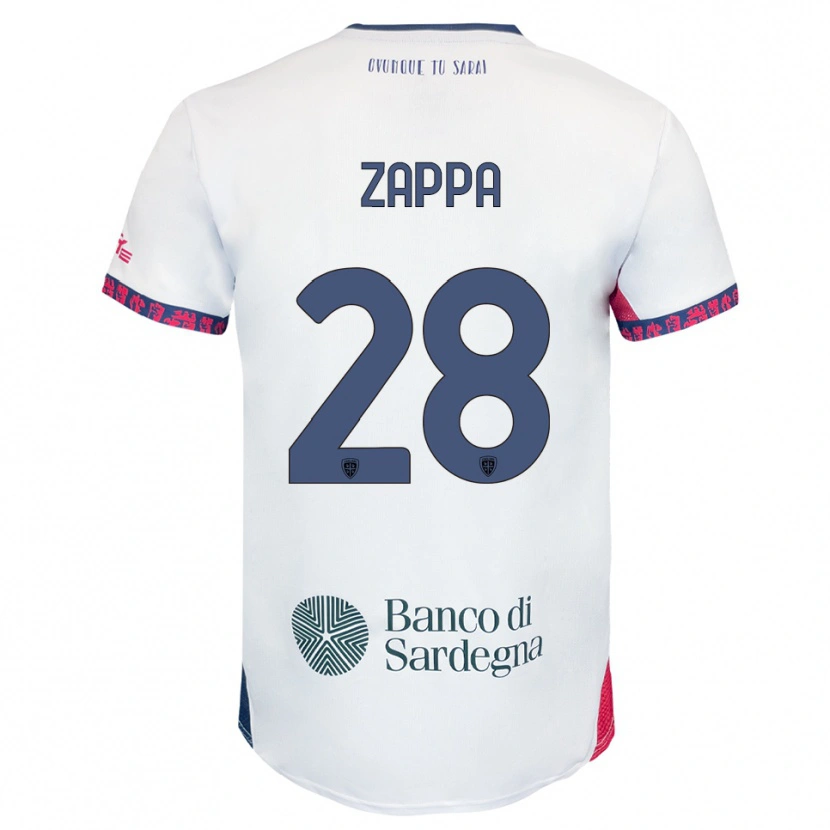 Danxen Homem Camisola Gabriele Zappa #28 Branco Marinho Vermelho Alternativa 2025/26 Camisa Brasil