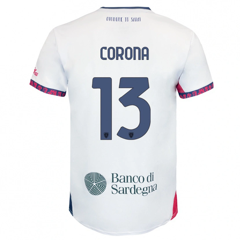 Danxen Homem Camisola Claudio Corona #13 Branco Marinho Vermelho Alternativa 2025/26 Camisa Brasil