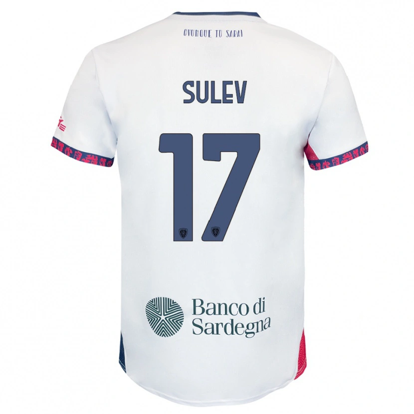 Danxen Homem Camisola Ivan Sulev #17 Branco Marinho Vermelho Alternativa 2025/26 Camisa Brasil