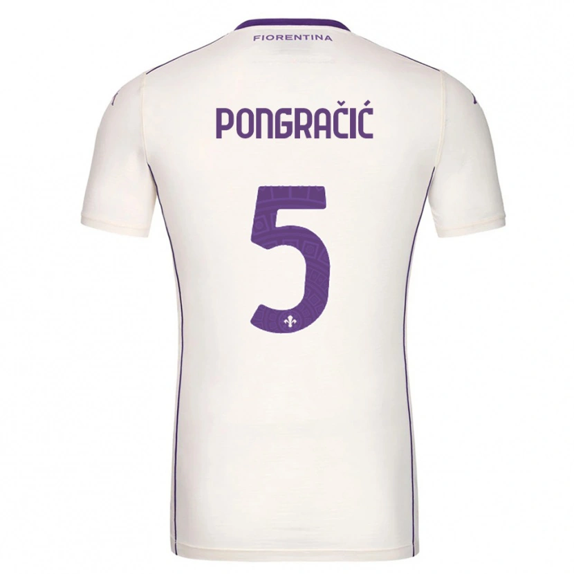 Danxen Homem Camisola Marin Pongracic #5 Branco Roxo Vermelho Alternativa 2025/26 Camisa Brasil