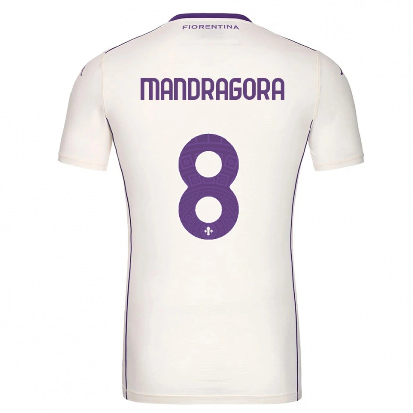 Danxen Homem Camisola Rolando Mandragora #8 Branco Roxo Vermelho Alternativa 2025/26 Camisa Brasil