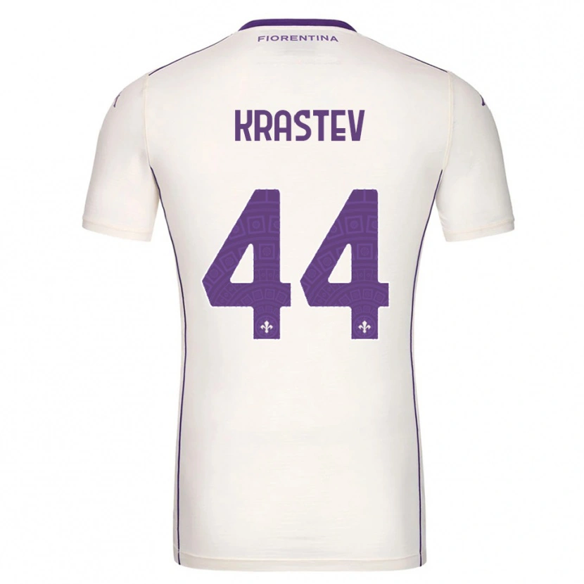 Danxen Homem Camisola Dimo Krastev #44 Branco Roxo Vermelho Alternativa 2025/26 Camisa Brasil