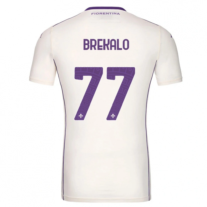 Danxen Homem Camisola Josip Brekalo #77 Branco Roxo Vermelho Alternativa 2025/26 Camisa Brasil