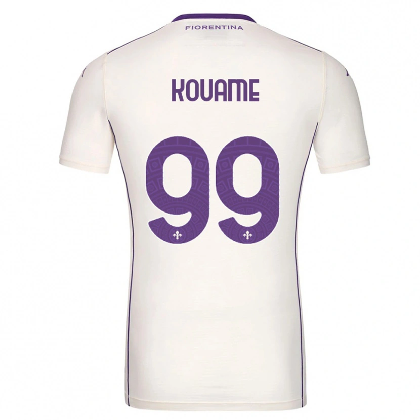 Danxen Homem Camisola Christian Kouamé #99 Branco Roxo Vermelho Alternativa 2025/26 Camisa Brasil