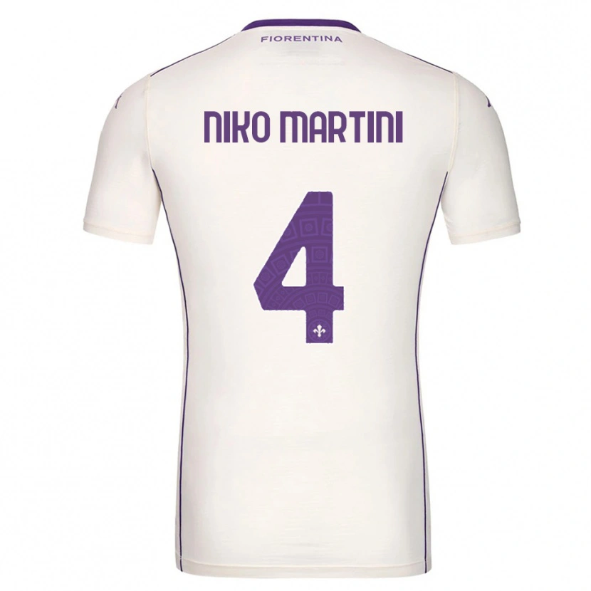 Danxen Homem Camisola Niko Martini #4 Branco Roxo Vermelho Alternativa 2025/26 Camisa Brasil