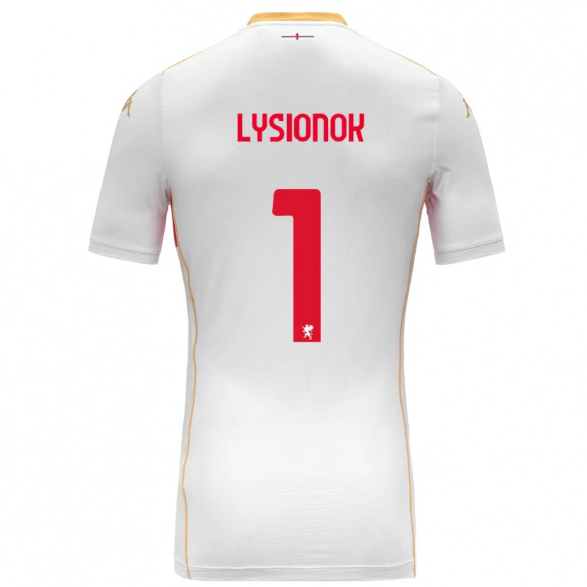 Danxen Homem Camisola Ernestas Lysionok #1 Branco Vermelho Alternativa 2025/26 Camisa Brasil