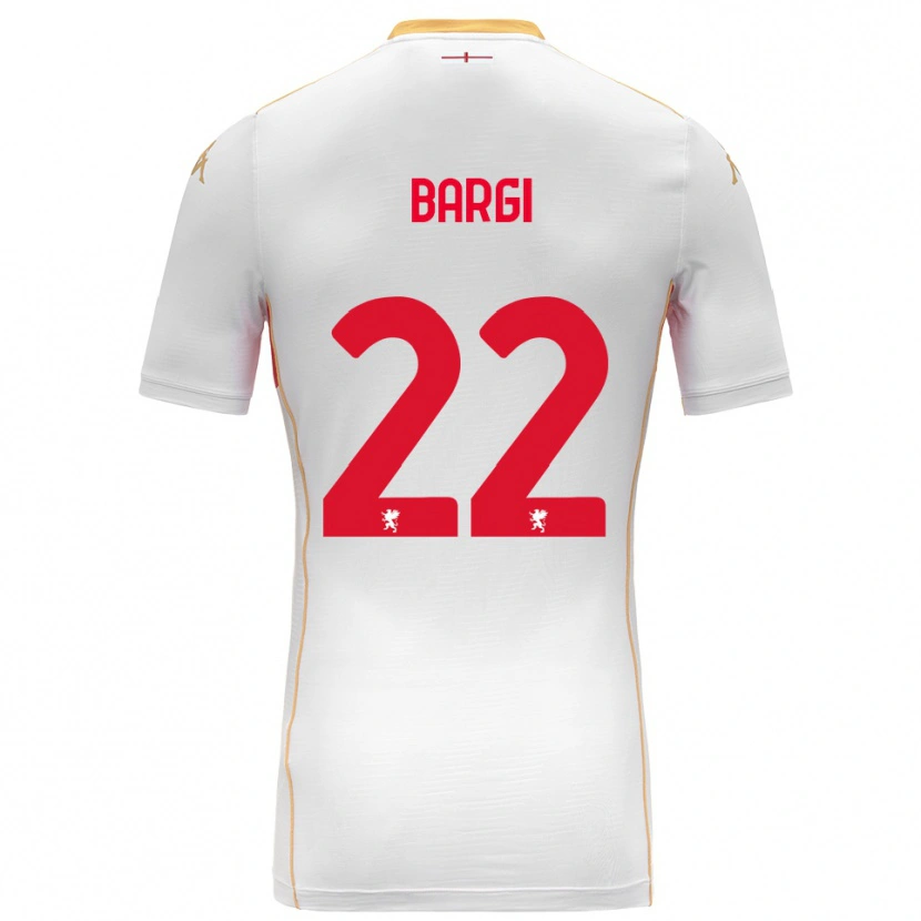 Danxen Homem Camisola Caterina Bargi #22 Branco Vermelho Alternativa 2025/26 Camisa Brasil