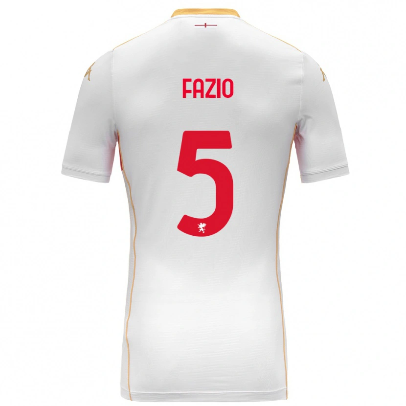 Danxen Homem Camisola Lorenzo Fazio #5 Branco Vermelho Alternativa 2025/26 Camisa Brasil