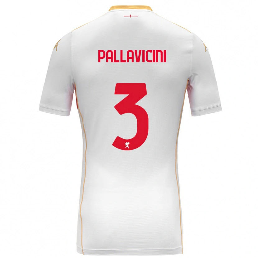 Danxen Homem Camisola Matteo Pallavicini #3 Branco Vermelho Alternativa 2025/26 Camisa Brasil