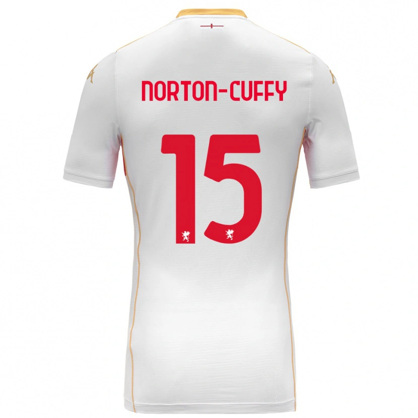 Danxen Homem Camisola Brooke Norton-Cuffy #15 Branco Vermelho Alternativa 2025/26 Camisa Brasil