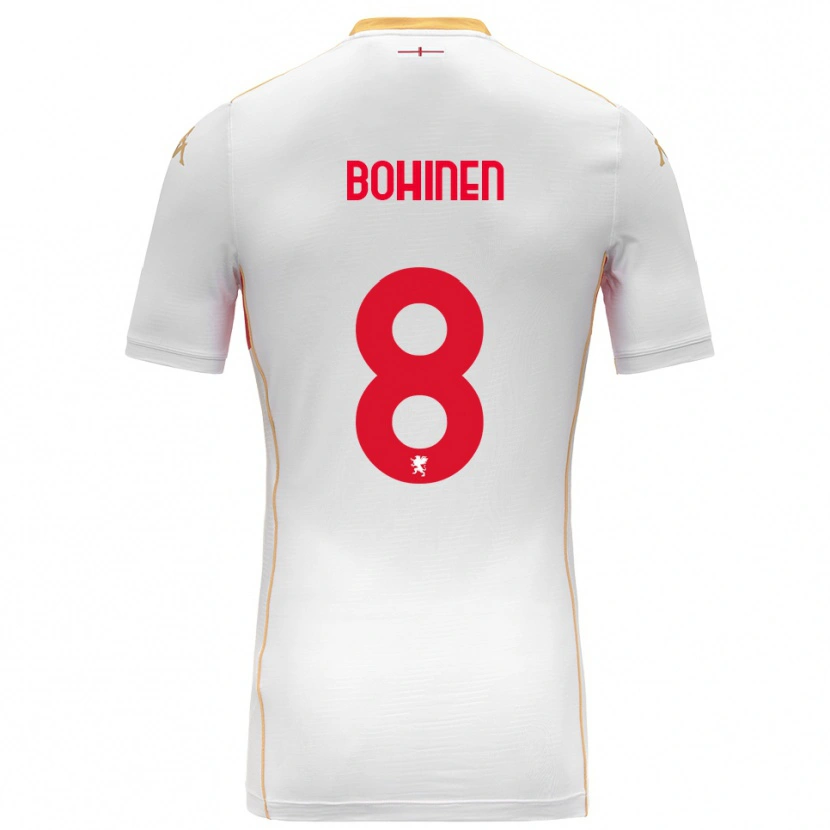 Danxen Homem Camisola Emil Bohinen #8 Branco Vermelho Alternativa 2025/26 Camisa Brasil