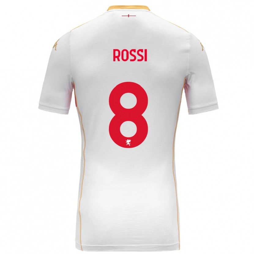 Danxen Homem Camisola Gianluca Rossi #8 Branco Vermelho Alternativa 2025/26 Camisa Brasil
