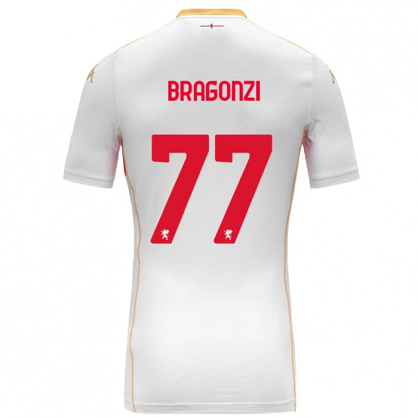 Danxen Homem Camisola Asia Bragonzi #77 Branco Vermelho Alternativa 2025/26 Camisa Brasil