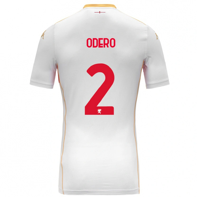 Danxen Homem Camisola Martino Odero #2 Branco Vermelho Alternativa 2025/26 Camisa Brasil