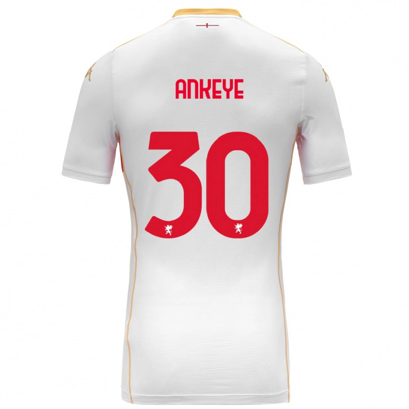 Danxen Homem Camisola David Ankeye #30 Branco Vermelho Alternativa 2025/26 Camisa Brasil