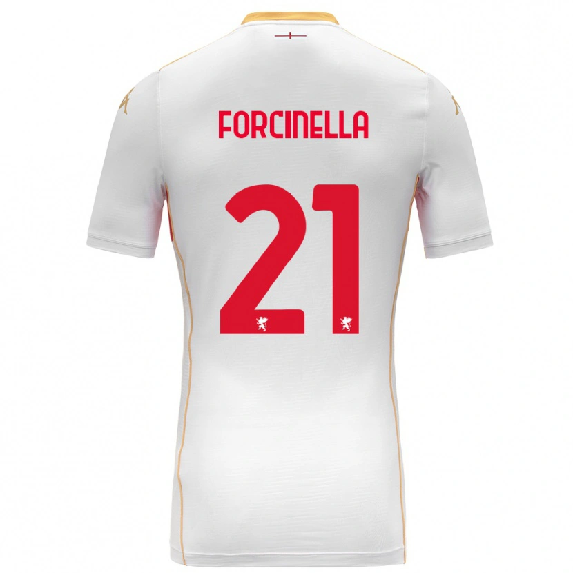 Danxen Homem Camisola Camilla Forcinella #21 Branco Vermelho Alternativa 2025/26 Camisa Brasil