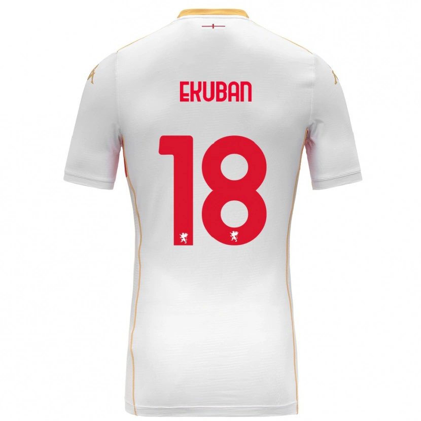 Danxen Homem Camisola Caleb Ekuban #18 Branco Vermelho Alternativa 2025/26 Camisa Brasil