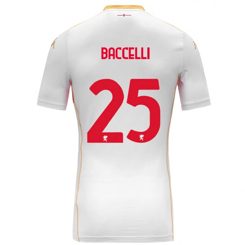 Danxen Homem Camisola Pietro Baccelli #25 Branco Vermelho Alternativa 2025/26 Camisa Brasil
