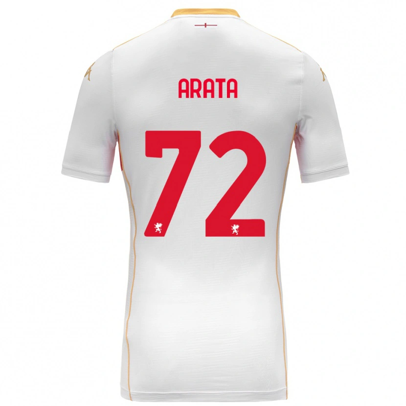 Danxen Homem Camisola Stefano Arata #72 Branco Vermelho Alternativa 2025/26 Camisa Brasil