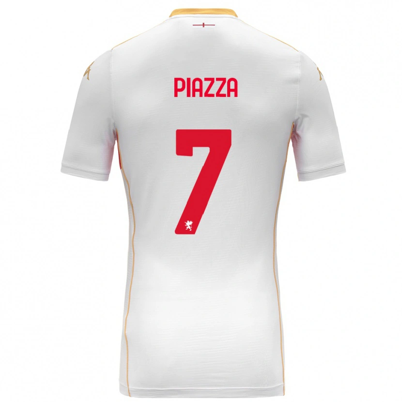 Danxen Homem Camisola Matteo Piazza #7 Branco Vermelho Alternativa 2025/26 Camisa Brasil