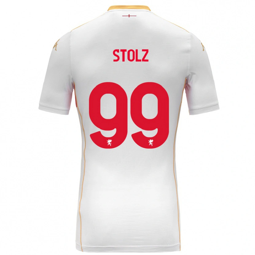 Danxen Homem Camisola Franz Stolz #99 Branco Vermelho Alternativa 2025/26 Camisa Brasil