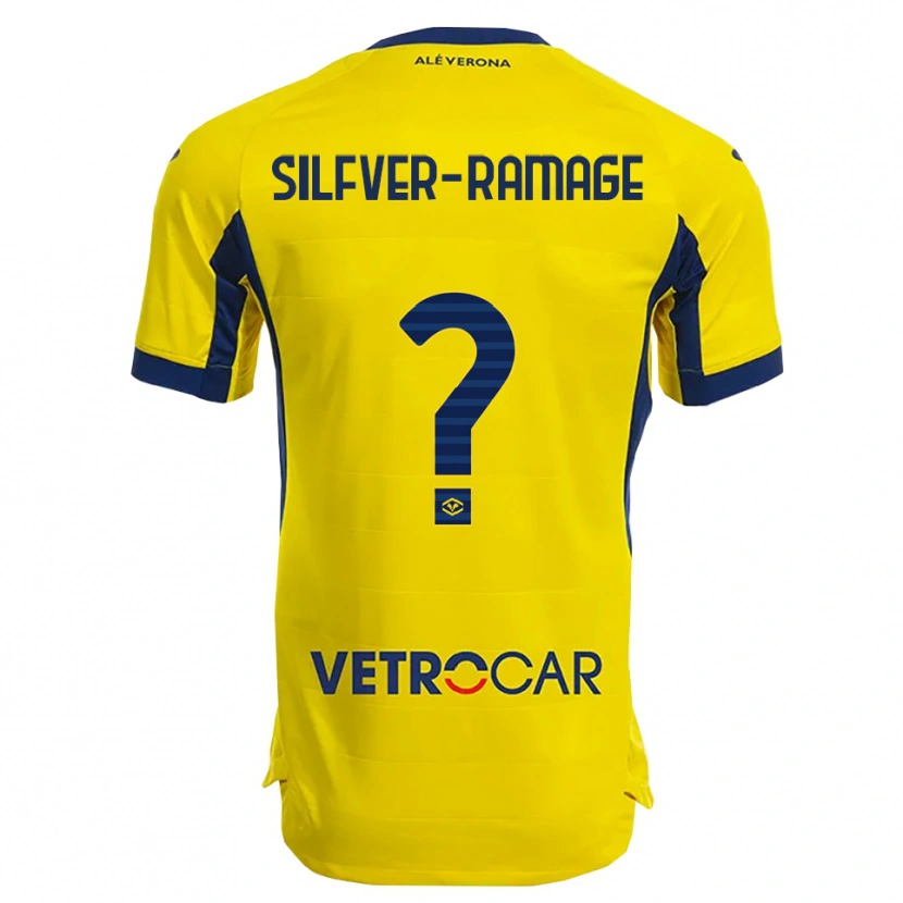 Danxen Homem Camisola William Silfver-Ramage #0 Amarelo Marinho Alternativa 2025/26 Camisa Brasil