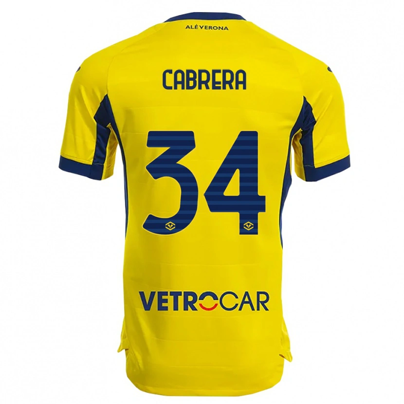 Danxen Homem Camisola Ilena Cabrera #34 Amarelo Marinho Alternativa 2025/26 Camisa Brasil
