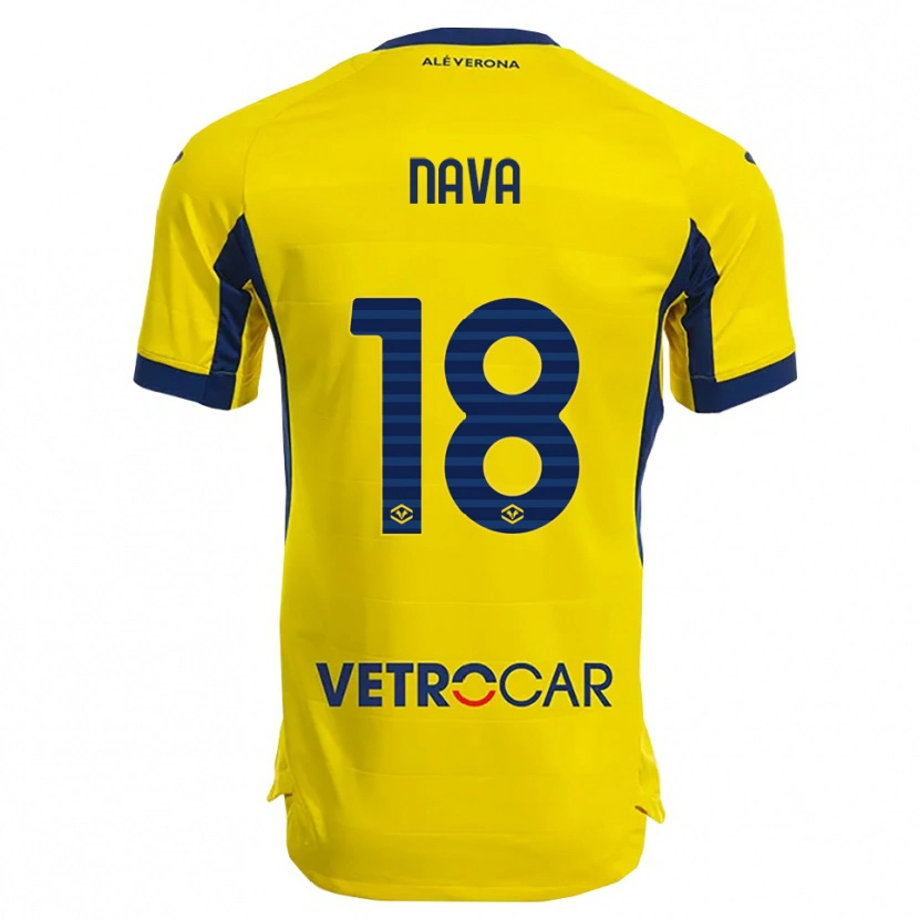 Danxen Homem Camisola Maddalena Nava #18 Amarelo Marinho Alternativa 2025/26 Camisa Brasil