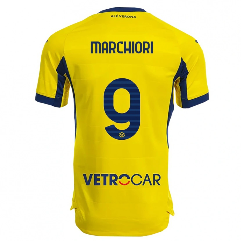 Danxen Homem Camisola Giorgia Marchiori #9 Amarelo Marinho Alternativa 2025/26 Camisa Brasil