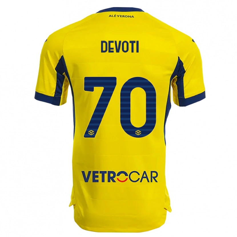 Danxen Homem Camisola Andrea Devoti #70 Amarelo Marinho Alternativa 2025/26 Camisa Brasil