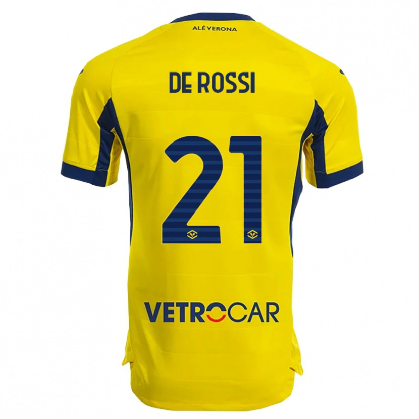 Danxen Homem Camisola Michele De Rossi #21 Amarelo Marinho Alternativa 2025/26 Camisa Brasil