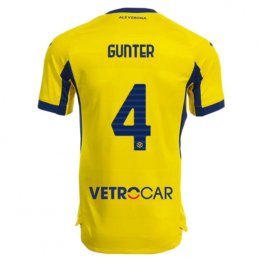 Danxen Homem Camisola Koray Günter #4 Amarelo Marinho Alternativa 2025/26 Camisa Brasil
