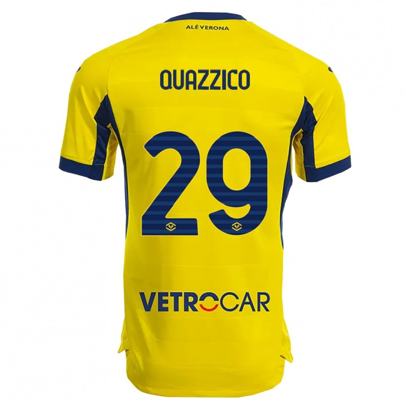 Danxen Homem Camisola Francesca Quazzico #29 Amarelo Marinho Alternativa 2025/26 Camisa Brasil