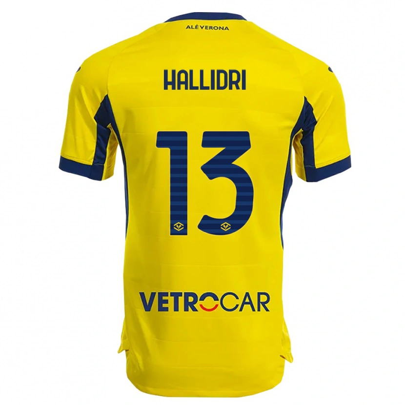 Danxen Homem Camisola Fabian Hallidri #13 Amarelo Marinho Alternativa 2025/26 Camisa Brasil