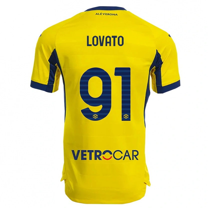 Danxen Homem Camisola Enrico Lovato #91 Amarelo Marinho Alternativa 2025/26 Camisa Brasil