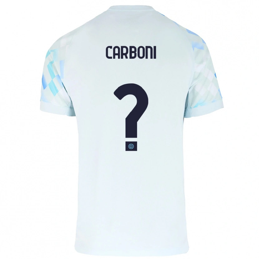 Danxen Homem Camisola Cristiano Carboni #0 Branco Azul Alternativa 2025/26 Camisa Brasil