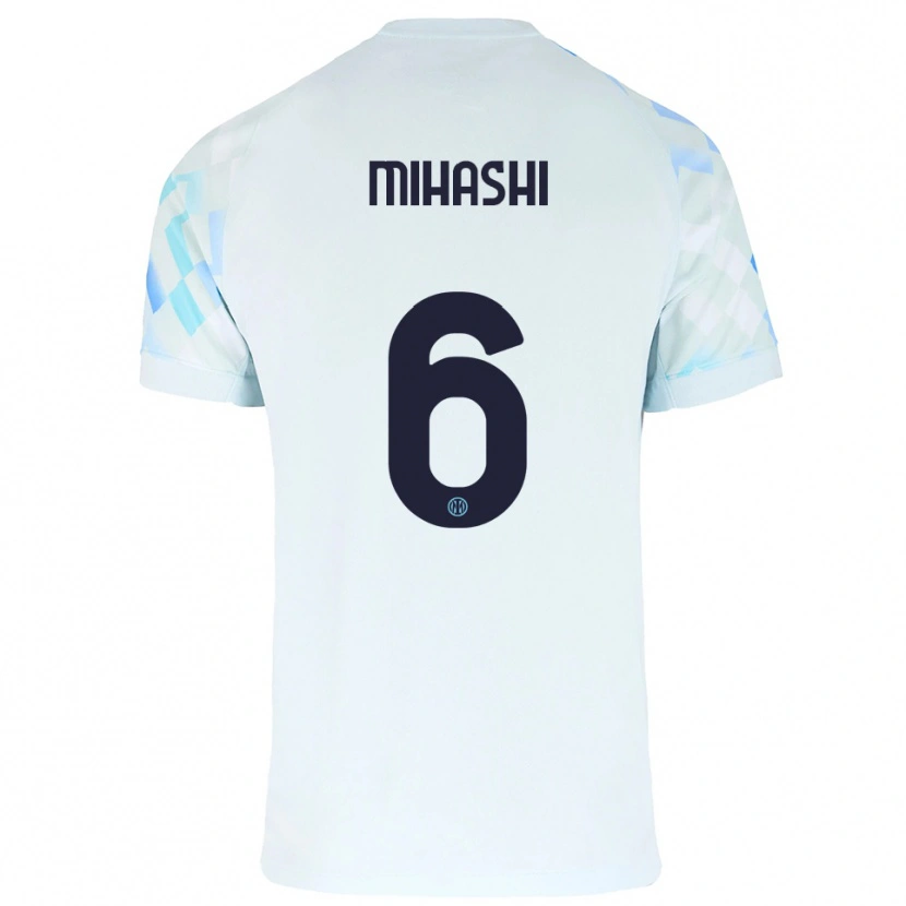 Danxen Homem Camisola Mana Mihashi #6 Branco Azul Alternativa 2025/26 Camisa Brasil